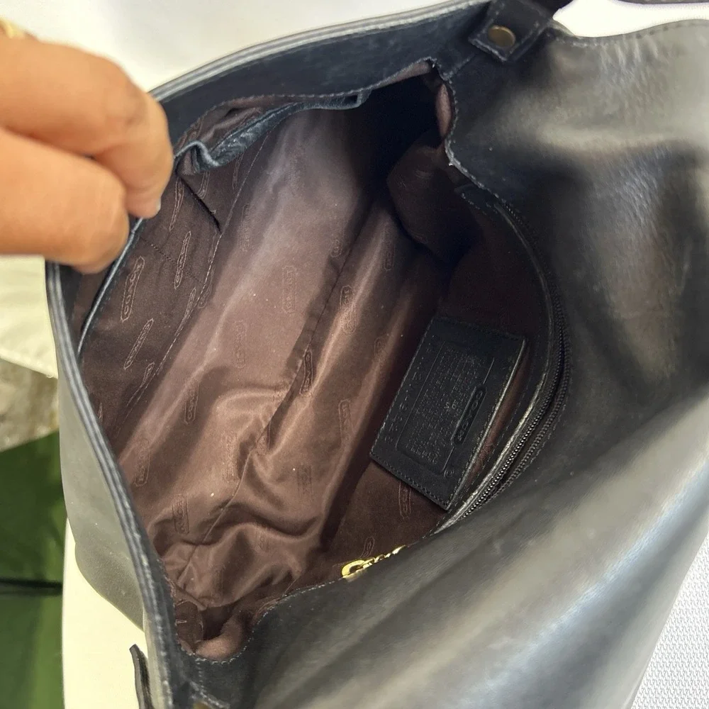 Coach Handbag Black Hobo Handbag #M2W -9828 VINTAGE
